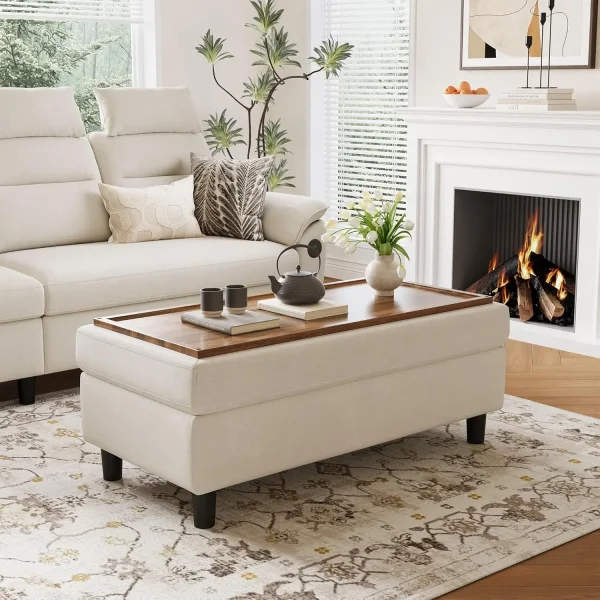 Ottoman, Storage Bench, Coffee Table