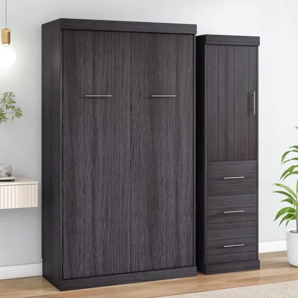 Twin-Size, Pull-Down Murphy Wall Bed