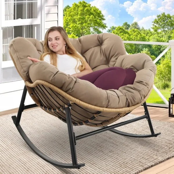 Oversized, Rocking Lounge Chair
