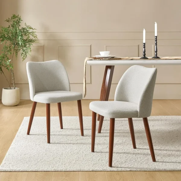 2-piece Modern Ergonomic Dining Chair Set